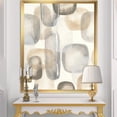 thumbnail image 2 of Designart Neutral Oval Grey Stones I Framed Wall Art, 2 of 3