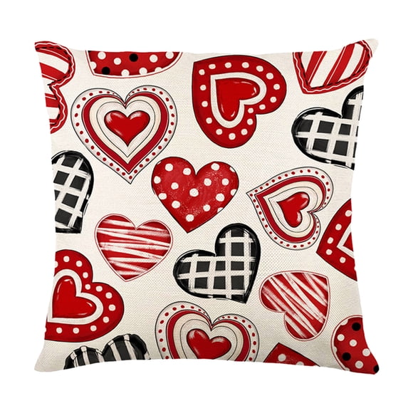 Housses de Coussin d'Extérieur, Housse de Coussin Imprimée pour la Saint-Valentin, Style Lettre