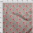 thumbnail image 3 of oneOone Polyester Spandex Gray Fabric Florals Sewing Craft Projects Fabric Prints By Yard 56 Inch Wide, 3 of 4