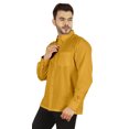 thumbnail image 4 of Bestman Solid Button Down Shirt For Men Long Sleeve With Patch Pocket Formal Business Wear, 4 of 7