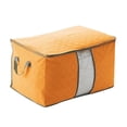 thumbnail image 1 of Non-Woven Storage Bags - Reinforced Handles, Clear Window, Foldable - for Clothes/Quilts, Closet/Laundry, Multi-Color Options, 1 of 3