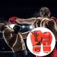 thumbnail image 3 of 1 Pair Women Men Portable Boxing Gloves Training Practice Adjustable Punching Mitts Hand Protector Sports Gears Accessories Red 12oz, 3 of 7