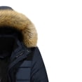 thumbnail image 3 of Mikilon Men's Stand-up Collar Winter Casual Padded Cotton Jacket, 3 of 3