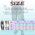 thumbnail image 3 of Bmisegm Jeans à Jambe Tonneau Taille Mi-Haute pour Femmes, Noir, m, 3 of 8