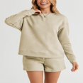 thumbnail image 4 of Ensemble de Sweat-Shirt et Shorts Assortis pour Pyjamas pour Femmes, 4 of 9