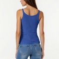 thumbnail image 5 of Yuyuzo Plus Size Tank Tops for Women Ribbed Knit Sleeveless Crop Tops Round Neck Slim Fitted Soft Base Layer Camis Tees, 5 of 5