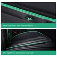 thumbnail image 4 of Maidao Car Seat Covers Full Set for Isuzu for Rodeo 1988-2004 5 Seats Compatible Airbag Waterproof Premium Leather Front and Back Seat Protectors with Pillow and Headrest Black and Green, 4 of 7