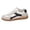 Black, variant on XIMIN Women's Minimalist Barefoot Shoes Retro Sneakers Vintage Leather & Suede Patchwork Casual Shoes Zero Drop Sole Wide Width Fashion Walking Sneaker