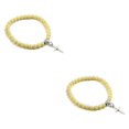 thumbnail image 4 of VONKY Unisex Cross Pendant Bracelets For Fashion Forward Individuals Lightweight Gift yellow 2Set, 4 of 6