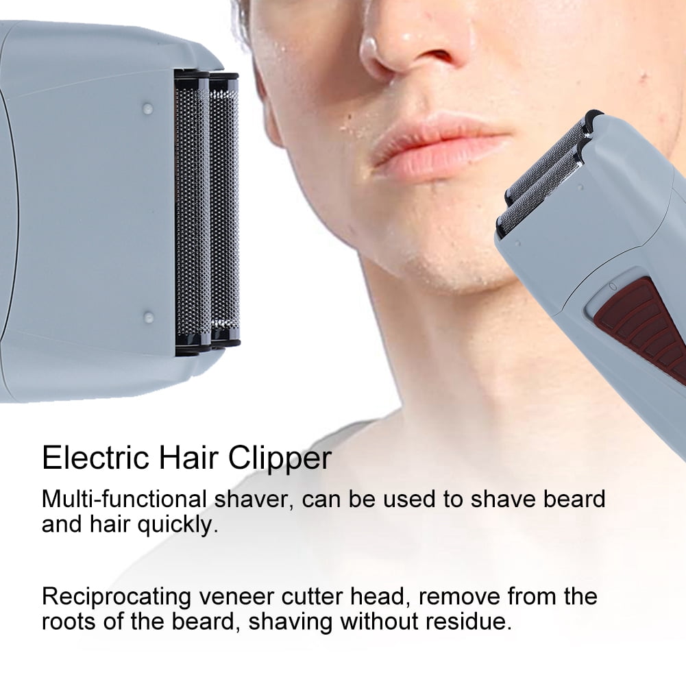 TOPINCN Electric Shaver, Multi-functional Shaver, Rechargeable Men Electric Hair Clipper Trimmer Double Head Reciprocating Shaver