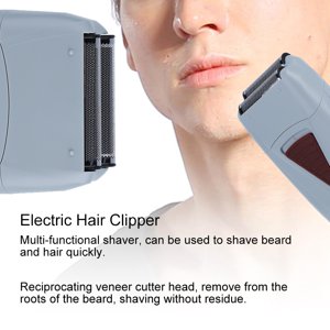 TOPINCN Electric Shaver, Multi-functional Shaver, Rechargeable Men Electric Hair Clipper Trimmer Double Head Reciprocating Shaver