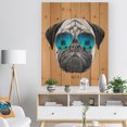 thumbnail image 3 of Design Art - Chien Drôle avec Lunettes Bleues, 3 of 5