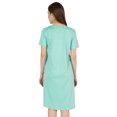 thumbnail image 3 of Inkmeso Robe T-Shirt d'Été Décontractée Unie pour Femmes, Coupe Ample, Tunique à Manches Courtes, Robe de Nuit, 3 of 7