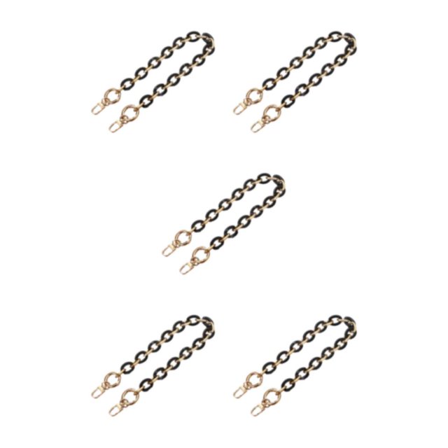 Redempat Resin Bag Chains Vibrant And Fashion-forward Bag Add-ons Easy To Install L204-HS 5Set
