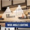 thumbnail image 2 of Bell + Howell Bionic LED Puck Lights 3-Pack – Wireless Under Cabinet Lighting with Remote Control, 2 of 6