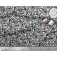 thumbnail image 3 of Soimoi Japan Crepe Satin Fabric Square Geometric Print Fabric by The Yard 42 Inch Wide, 3 of 3