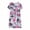 Black, variant on Middle Aged & Elderly Women's Cotton Sleep Dress Summer Short Sleeve Loose Fit Nightgown, Soft Breathable Plus Size Homewear Dress by Hontri