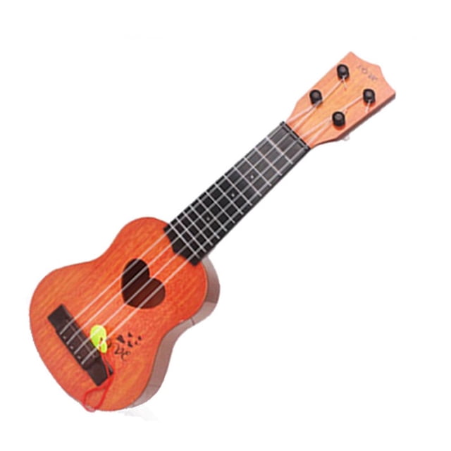 MesaSe Classical Ukulele Guitar Musical Instrument Interactive Ukulele Toy For Kid 38CM Khaki