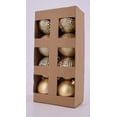 thumbnail image 3 of Holiday Tme, Shatterproof Ornament 50mm,8cts Gold, 3 of 4