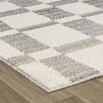 thumbnail image 3 of Rug Branch Jules Checkered Indoor Area Rug, Grey Beige, Modern - Living Room, Bedroom, Dining Room, and Kitchen, 3 of 5