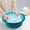 Blue, variant on Small Portable Wash Basin, Compact Hand Basin, Plastic Household Thickening Foot and Laundry Washing Basin for Travel, Camping, and Daily Use, 1 Count