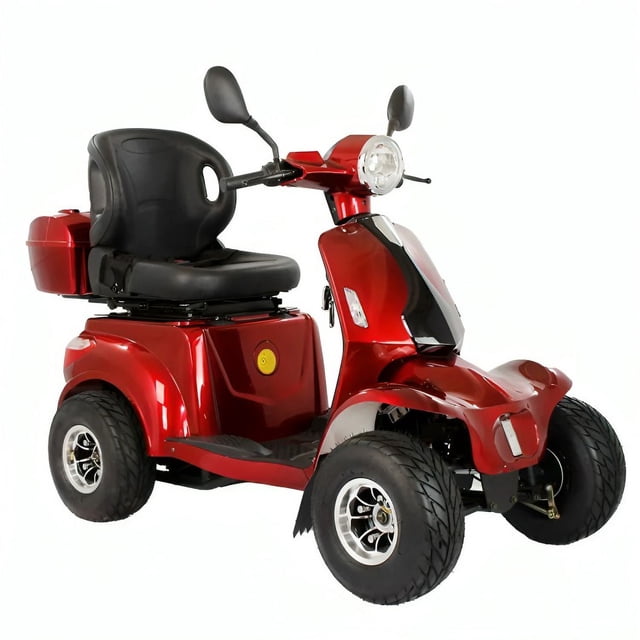 Explore Further | Long-Range Fat Tire Electric Scooter for Adults | Four Wheel Electric Scooter