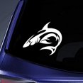 thumbnail image 2 of Bargain Max Decals Tribal Shark Silhouette Sticker Decal Notebook Car Laptop 5.5" (White), 2 of 4