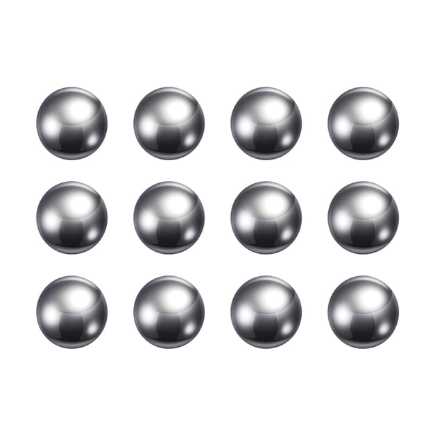 Unique Bargains Billes de Précision Diamètre 16 mm G200 Acier Inoxydable 201 pour Roulements Lot de 12