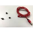 thumbnail image 2 of Charging Cable Phone Braided Detachable Cord charging cable braided USB 360 Degree Rotating Cable, Red, Cable, Replacement for Android Connector, 2 of 2
