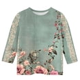thumbnail image 5 of Rbaofujie T-Shirts Graphiques pour Fille Tout-Petit Manches Courtes Col Rond T-Shirt Décontracté d'Été, 5 of 5
