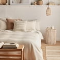 thumbnail image 1 of Bouclair Ivory Collin Collection - 3-Piece Duvet Cover Set King, 1 of 9