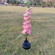 TopLLC Solar Lights Outdoor Solar Lights Violet Flower Lights Led Outdoor Garden Decorative Lights Hyacinth Flower Lights Garden Lights Waterproof Solar Garden Lights