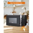 thumbnail image 2 of COMMERCIAL CHEF 0.9 Cu Ft Microwave with 10 Power Levels, Push Button and Child Lock, 900 Watt Microwave with Digital Controls, Countertop Microwave with Timer and Quick-Touch Menu, Black, 2 of 7