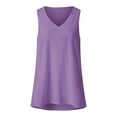 thumbnail image 3 of Japceit Camisole pour Femmes Décontractée Unie à Col en V Dégradé Sans Manches Hauts Blouses Amples, 3 of 7