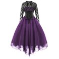 thumbnail image 2 of Ketyyh-chn99 Robes pour Femmes Robe d'Été Robe Extensible Robe Droite Unie pour Vacances Robe à Enfiler Robe de Plage Violet,2TG, 2 of 2