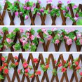thumbnail image 4 of 2Pcs Artficial Small Rose Rattan Imitation Flower Hanging Vine Fake Plant Decoration for Home Wedding Party, 4 of 7
