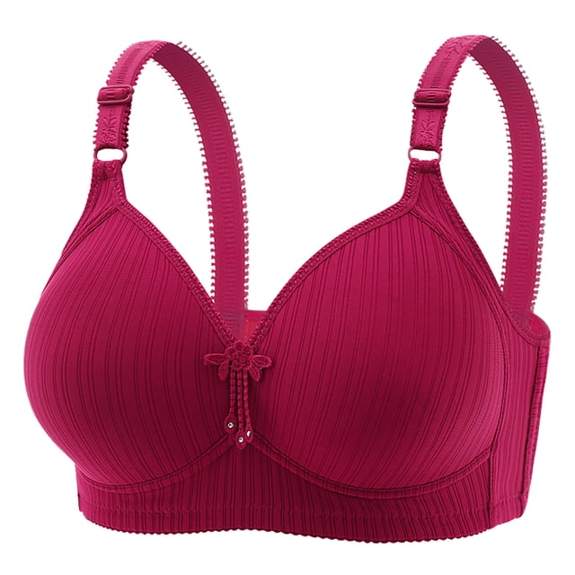 AherBiu Full Coverage Bras for Women No Underwire Push up Comfort Bralettes High Support No Padding Everyday Lingeries