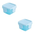 thumbnail image 2 of CHUANK Mini Plastic Food Storage Containers with Lids Small Airtight Containers Square School Lunch Containers for Leftover Food Containers Food Storage Discount, 2 of 6