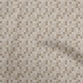 thumbnail image 1 of oneOone Cotton Poplin Light Brown Fabric Geometric Craft Projects Decor Fabric Printed By The Yard 56 Inch Wide, 1 of 4