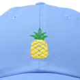 thumbnail image 4 of DALIX Casquette de Baseball en Coton Non Structuré Ananas Bleu Pâle, 4 of 4