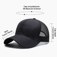 thumbnail image 3 of VONKY Adjustable Summer Thin Baseball Cap Breathable Comfortable Sporty Style Sun Protection Fashionable black 1Set, 3 of 6