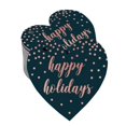 thumbnail image 1 of Inkdotpot Rose Gold Foil Paper Hang Tag Happy Holiday Favor Tag 100 Pieces, 1 of 1