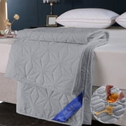 Fridja Sales Water Proof Mattress Protector Quilted Fitted Dusting Proof Mattress Pad Cover For Cozy Sleep Ultra-Soft And Breathable Bed Mattress Cover, 59x78.7in