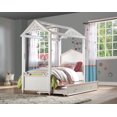 thumbnail image 2 of ACME Rapunzel Twin Bed in White, 2 of 3