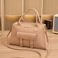 thumbnail image 4 of HOARBOEG Women's Shoulder Bag Fashion New Pattern Solid Handbag Shoulder Bag Dual Purpose High Capacity Zipper Bag, 4 of 4