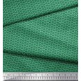 thumbnail image 3 of Soimoi Modal Satin Fabric Dot & Geometric Small Printed Craft Fabric by The Yard 42 Inch Wide, 3 of 3