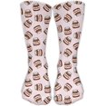 thumbnail image 1 of Women Men Delicious Nutella Printed Crew Socks Casual Ankle Sock, 1 of 7