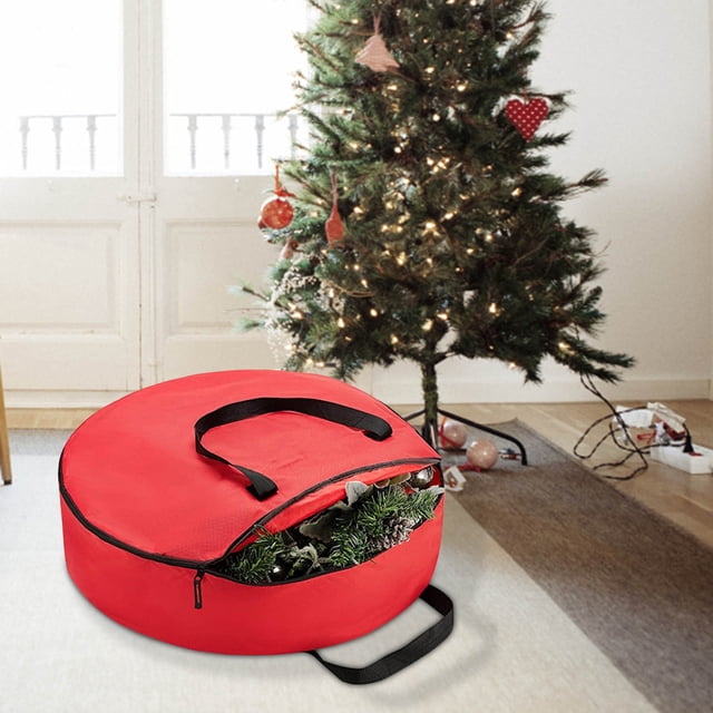 Vaidha Foldable Christmas Tree Wreath Storage Bag Cover Large-capacity Quilt Storage Bags Organize Tools
