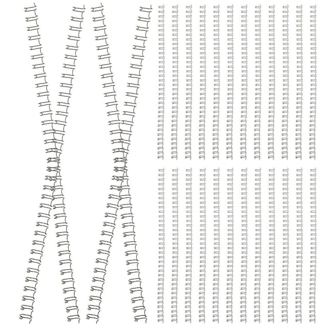 HAOAN100 Pcs Anneaux à Feuilles Mobiles Spirale Bobines de Liaison Mini Machine à Serrer Fil de Suspension pour Photo Noir