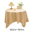 thumbnail image 3 of Birdeem Nappes pour Fêtes, Nappe Ronde, Nappe Texturée en Polyester Ronde 55 Pouces Nappe Tissée en Polyester Anti-Déversement Couverture pour Table de Fête Extra Douce et Épaisse, 3 of 6